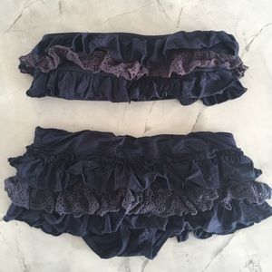 Juicy Couture ruffle bikini size small